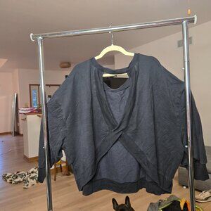 Athleta Open Back Sweatshirt